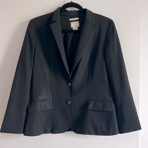 Club Monaco Wool Black Suit Classic Fit Blazer